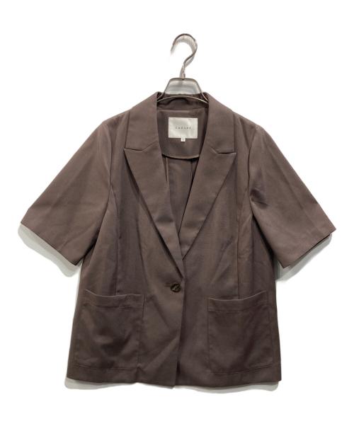 CADUNE（カデュネ）CADUNE (カデュネ) 半袖ジャケット ブラウン サイズ:36の古着・服飾アイテム
