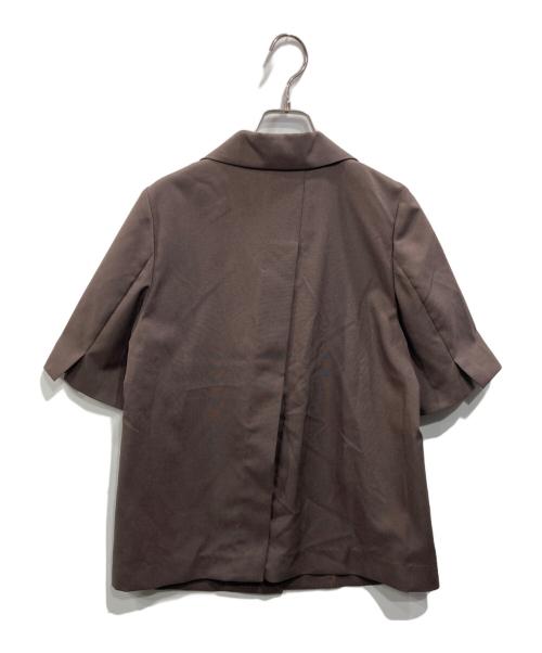 CADUNE（カデュネ）CADUNE (カデュネ) 半袖ジャケット ブラウン サイズ:36の古着・服飾アイテム