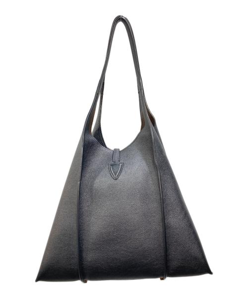 TOD'S（トッズ）TOD'S (トッズ) Tタイムレス レザー ショッピングバッグ ミディアム ブラックの古着・服飾アイテム