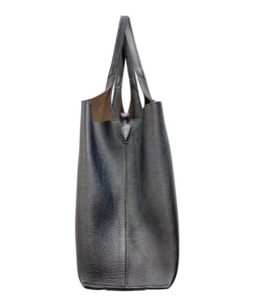 TOD'S（トッズ）TOD'S (トッズ) Tタイムレス レザー ショッピングバッグ ミディアム ブラックの古着・服飾アイテム