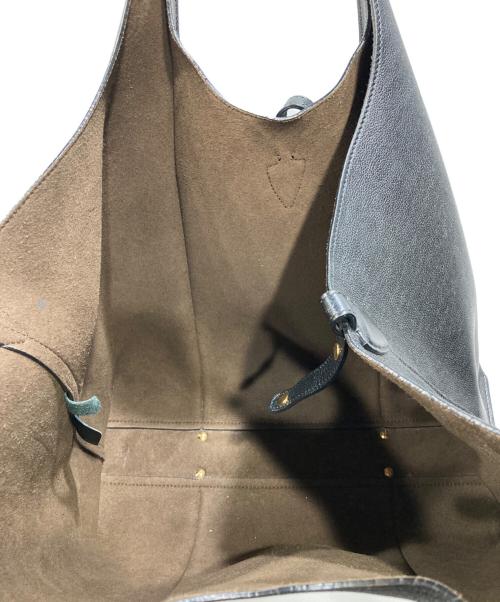 TOD'S（トッズ）TOD'S (トッズ) Tタイムレス レザー ショッピングバッグ ミディアム ブラックの古着・服飾アイテム