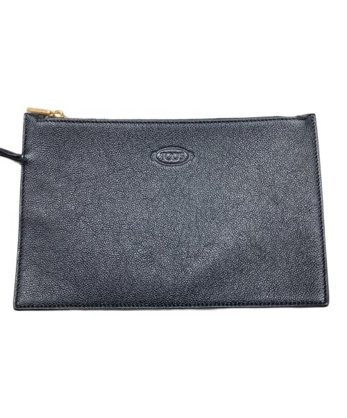 TOD'S（トッズ）TOD'S (トッズ) Tタイムレス レザー ショッピングバッグ ミディアム ブラックの古着・服飾アイテム