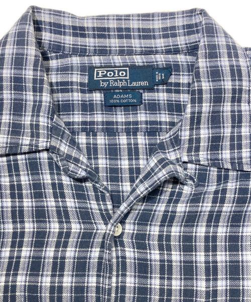 POLO RALPH LAUREN（ポロ・ラルフローレン）POLO RALPH LAUREN (ポロ・ラルフローレン) ADAMS チェックシャツ ネイビー サイズ:Lの古着・服飾アイテム