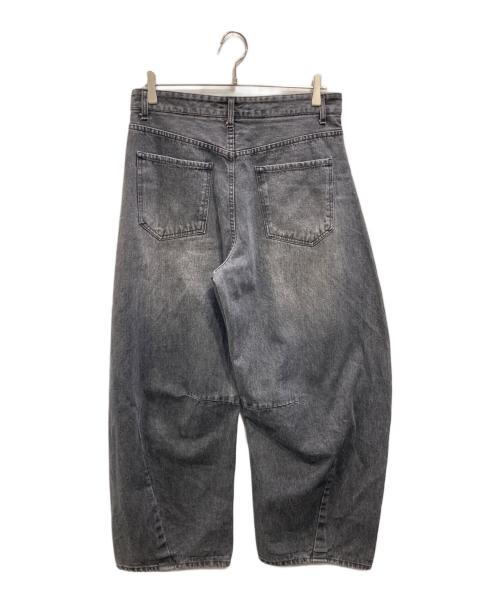 FREAK'S STORE（フリークスストア）FREAK'S STORE (フリークスストア) ワイドシルエット カーブデニムパンツ グレー サイズ:Mの古着・服飾アイテム