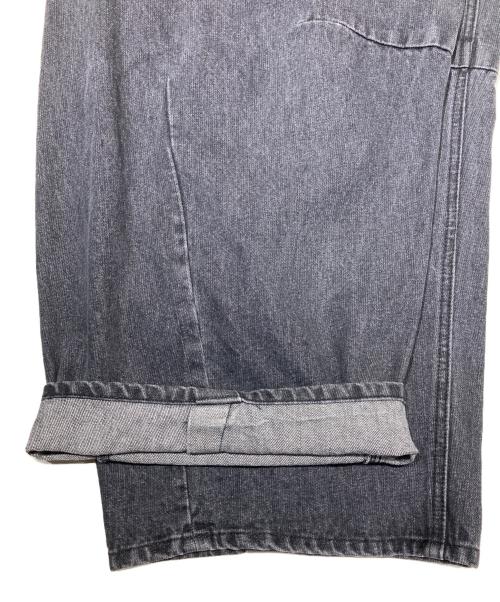 FREAK'S STORE（フリークスストア）FREAK'S STORE (フリークスストア) ワイドシルエット カーブデニムパンツ グレー サイズ:Mの古着・服飾アイテム