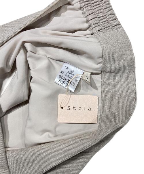 stola.（ストラ）stola. (ストラ) ポケット付きタイトスカート ベージュ サイズ:38 未使用品の古着・服飾アイテム