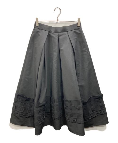 ADORE（アドーア）ADORE (アドーア) デコラティブヘムスカート ブラック サイズ:38の古着・服飾アイテム