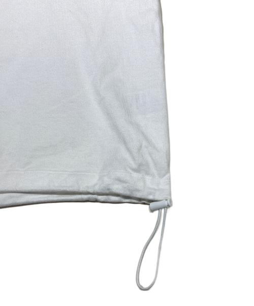 LACOSTE（ラコステ）LACOSTE (ラコステ) 裾口ドローストリング入りクロップドTシャツ ホワイト サイズ:36の古着・服飾アイテム