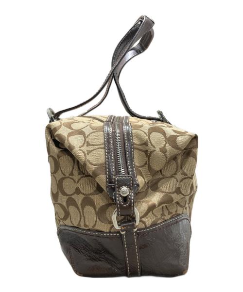 COACH（コーチ）COACH (コーチ) シグネチャー ハンドバッグ ベージュの古着・服飾アイテム
