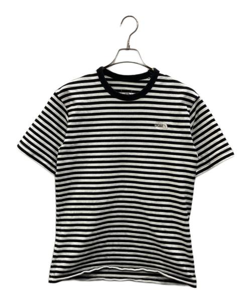 THE NORTH FACE（ザ ノース フェイス）THE NORTH FACE (ザ ノース フェイス) S/S MULTI BORDER TEE（ショートスリーブ マルチボーダー ティー） ブラック×ホワイト サイズ:SIZE Mの古着・服飾アイテム