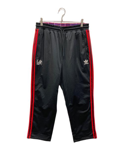 adidas Originals（アディダスオリジナル）adidas Originals (アディダスオリジナル) KORN TRACK PANT ブラック×パープル サイズ:XLの古着・服飾アイテム
