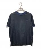 FRED PERRYフレッドペリー）の古着「TWIN TIPPED T-SHIRT」｜ブラック×ネイビー