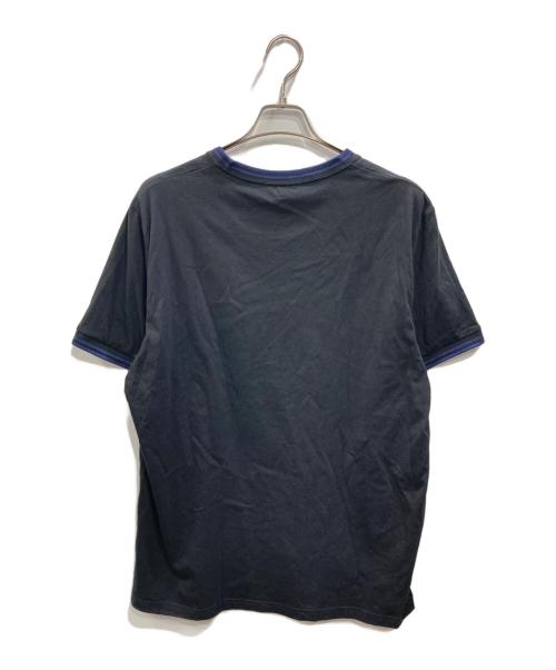 FRED PERRY（フレッドペリー）FRED PERRY (フレッドペリー) TWIN TIPPED T-SHIRT ブラック×ネイビー サイズ:XLの古着・服飾アイテム