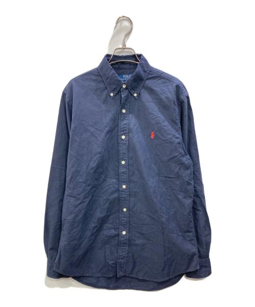 POLO RALPH LAUREN（ポロ・ラルフローレン）POLO RALPH LAUREN (ポロ・ラルフローレン) CLASSIC FIT ボタンダウンシャツ ネイビー サイズ:Mの古着・服飾アイテム