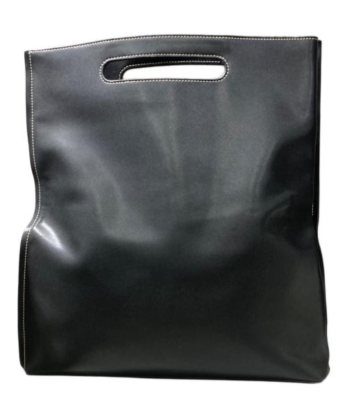the dilettante（ザ・ディレッタント）the dilettante (ザ・ディレッタント) TOMORROW LAND (トゥモローランド) 別注 レザー 2WAY クラッチバッグ ブラックの古着・服飾アイテム