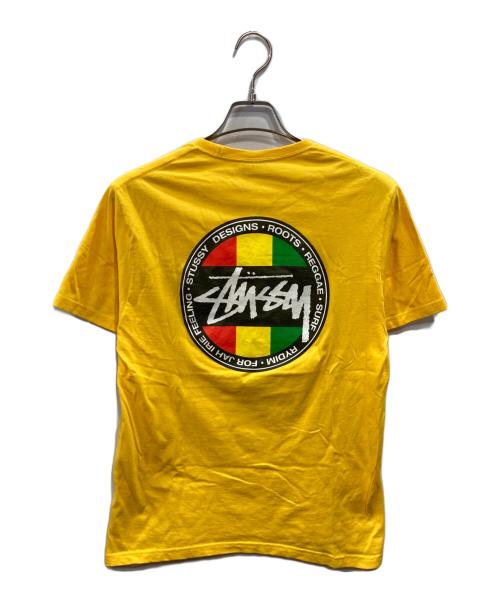 stussy（ステューシー）stussy (ステューシー) WORLD TOUR TEE イエロー サイズ:Mの古着・服飾アイテム