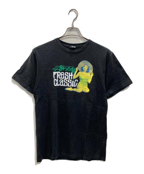 stussy（ステューシー）stussy (ステューシー) Fresh Classic Tee（フレッシュクラシックティー） ブラック サイズ:SIZE Mの古着・服飾アイテム