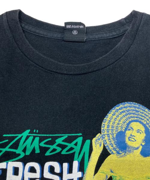 stussy（ステューシー）stussy (ステューシー) Fresh Classic Tee（フレッシュクラシックティー） ブラック サイズ:SIZE Mの古着・服飾アイテム