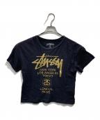 stussyステューシー）の古着「World Tour Tee（ワールドツアーティー）」｜ブラック
