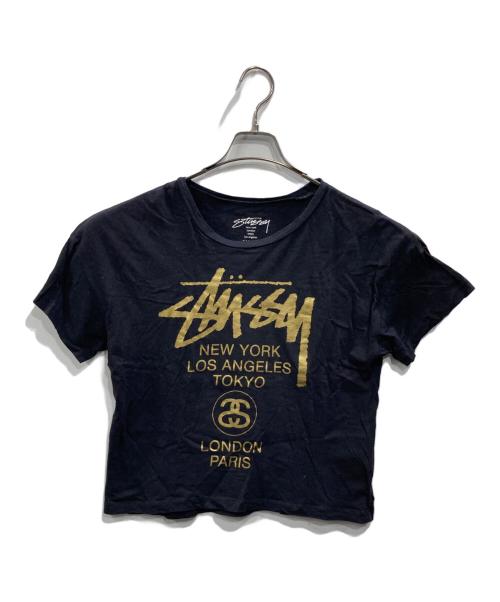 stussy（ステューシー）stussy (ステューシー) World Tour Tee（ワールドツアーティー） ブラック サイズ:SIZE Sの古着・服飾アイテム