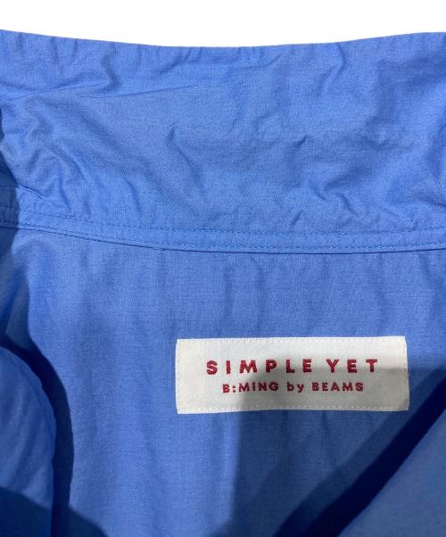 B:MING by BEAMS（ビーミングバイビームス）B:MING by BEAMS (ビーミングバイビームス) SIMPLE YET オリジナルコットン シャツ ブルー サイズ:Lの古着・服飾アイテム