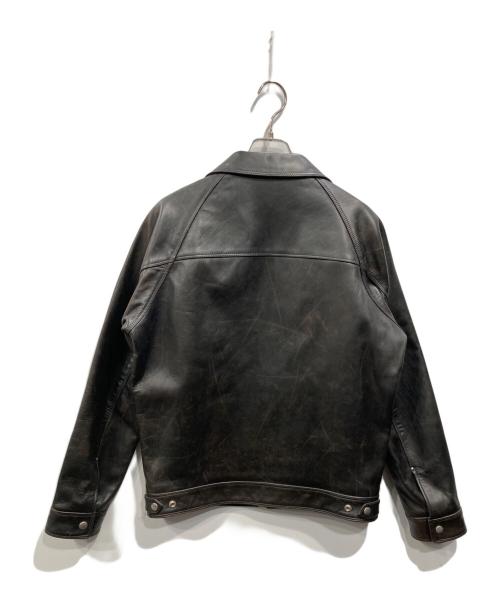SUGARHILL（シュガーヒル）SUGARHILL (シュガーヒル) OIL HORSE SINGLE RIDERS JACKET ブラウン サイズ:2の古着・服飾アイテム