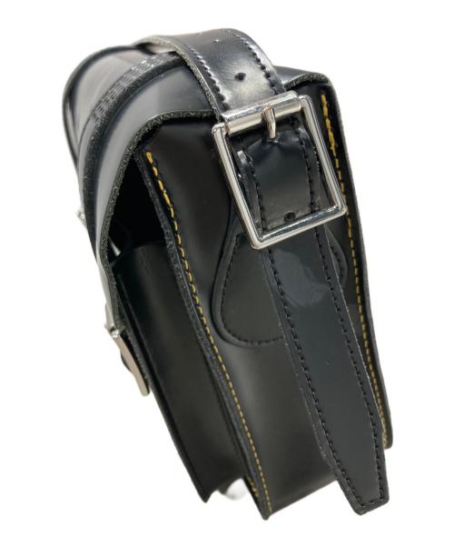 Dr.Martens（ドクターマーチン）Dr.Martens (ドクターマーチン) レザー 11インチ サッチェルバッグ ブラック×イエローの古着・服飾アイテム