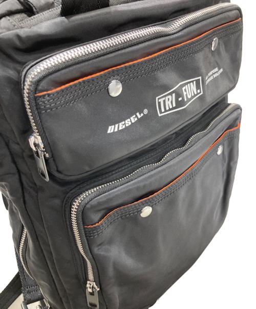 DIESEL（ディーゼル）DIESEL (ディーゼル) ナイロンツイル 3WAYバッグ ブラックの古着・服飾アイテム