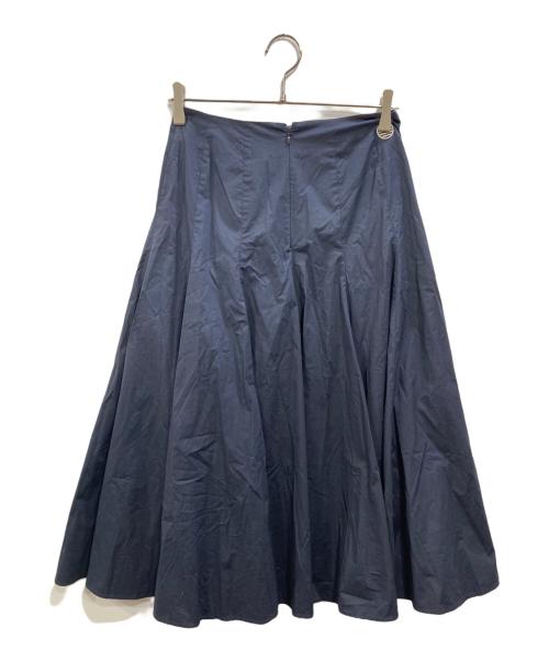 BORDERS at BALCONY（ボーダーズアットバルコニー）BORDERS at BALCONY (ボーダーズアットバルコニー) VOLUMY SHIRT SKIRT（ボリューミーシャツスカート） ネイビー サイズ:SIZE 36の古着・服飾アイテム