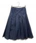 BORDERS at BALCONY（ボーダーズアットバルコニー）の古着「VOLUMY SHIRT SKIRT（ボリューミーシャツスカート）」｜ネイビー