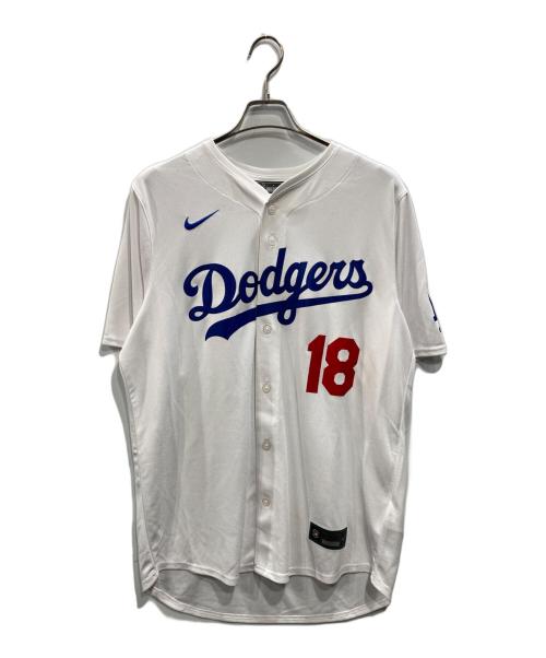 NIKE（ナイキ）NIKE (ナイキ) MLB (エムエルビー) ドジャース リミテッド レプリカユニフォーム ホワイト サイズ:Lの古着・服飾アイテム