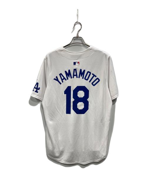 NIKE（ナイキ）NIKE (ナイキ) MLB (エムエルビー) ドジャース リミテッド レプリカユニフォーム ホワイト サイズ:Lの古着・服飾アイテム