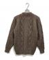 Alderney (アルダニー) フィッシャーマン ケーブルニットカーディガン ブラウン サイズ:SIZE 38：4000円