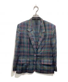 DAKS（ダックス）の古着「タータンチェック シアージャケット」｜グリーン
