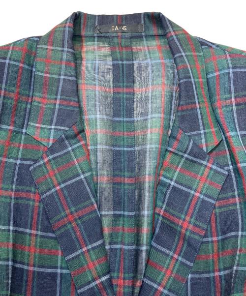DAKS（ダックス）DAKS (ダックス) タータンチェック シアージャケット グリーン サイズ:11ARの古着・服飾アイテム
