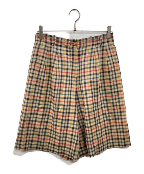 DAKS（ダックス）DAKS (ダックス) チェック柄セットアップ イエロー サイズ:11Rの古着・服飾アイテム