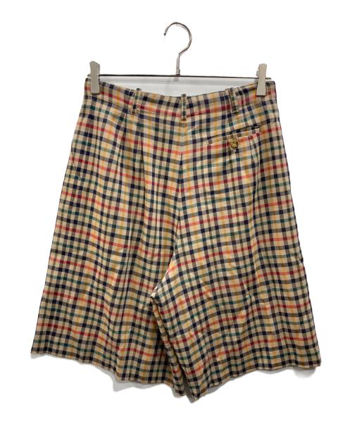 DAKS（ダックス）DAKS (ダックス) チェック柄セットアップ イエロー サイズ:11Rの古着・服飾アイテム