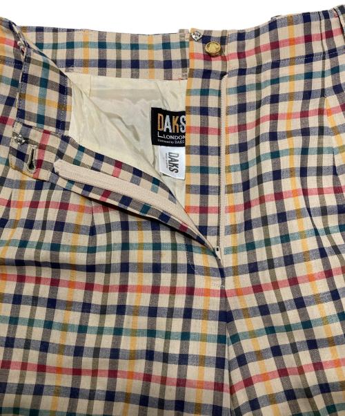 DAKS（ダックス）DAKS (ダックス) チェック柄セットアップ イエロー サイズ:11Rの古着・服飾アイテム