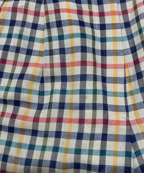 DAKS（ダックス）DAKS (ダックス) チェック柄セットアップ イエロー サイズ:11Rの古着・服飾アイテム