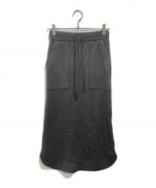 THREE DOTS（スリードッツ）の古着「Smile brushed terry skirt」｜グレー