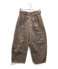 UNGRID（アングリッド）の古着「コクーンチノパンツ」｜ブラウン