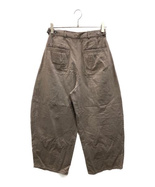 UNGRID（アングリッド）UNGRID (アングリッド) コクーンチノパンツ ブラウン サイズ:Mの古着・服飾アイテム
