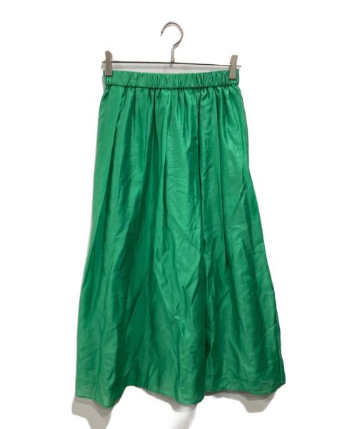 自由区（ジユウク）自由区 (ジユウク) 【洗える】エアリー スカート グリーン サイズ:SIZE 38の古着・服飾アイテム