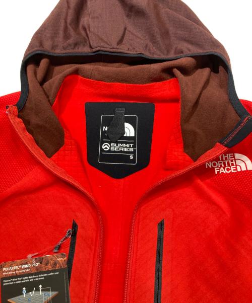 THE NORTH FACE（ザ ノース フェイス）THE NORTH FACE (ザ ノース フェイス) FUSEFORM GRID HOODIE レッド サイズ:Sの古着・服飾アイテム