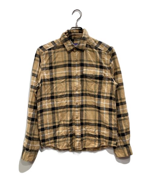 Patagonia（パタゴニア）Patagonia (パタゴニア) ライトウェイト フィヨルド フランネル シャツ ベージュ サイズ:XSの古着・服飾アイテム