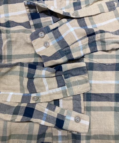 Patagonia（パタゴニア）Patagonia (パタゴニア) ライトウェイト フィヨルド フランネル シャツ ベージュ サイズ:XSの古着・服飾アイテム
