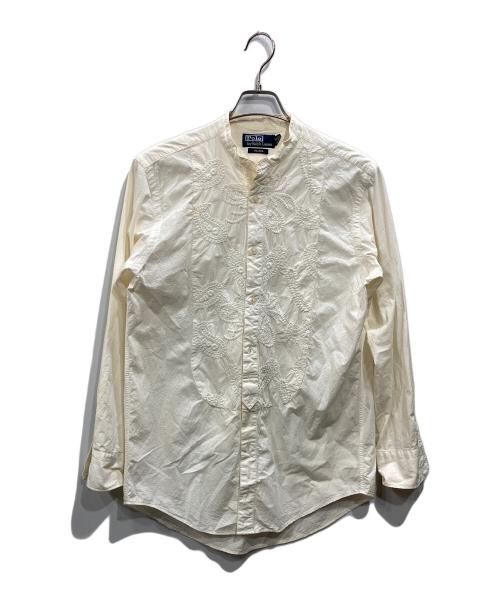 POLO RALPH LAUREN（ポロ・ラルフローレン）POLO RALPH LAUREN (ポロ・ラルフローレン) バンドカラーシャツ ホワイト サイズ:Mの古着・服飾アイテム