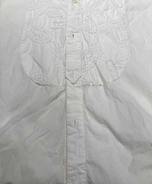 POLO RALPH LAUREN（ポロ・ラルフローレン）POLO RALPH LAUREN (ポロ・ラルフローレン) バンドカラーシャツ ホワイト サイズ:Mの古着・服飾アイテム