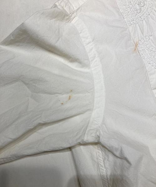POLO RALPH LAUREN（ポロ・ラルフローレン）POLO RALPH LAUREN (ポロ・ラルフローレン) バンドカラーシャツ ホワイト サイズ:Mの古着・服飾アイテム