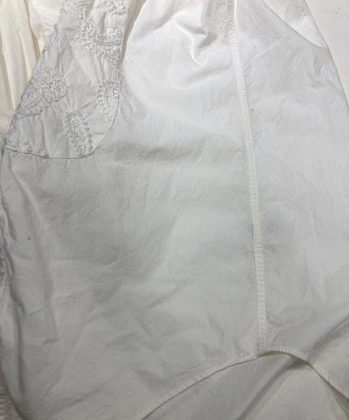 POLO RALPH LAUREN（ポロ・ラルフローレン）POLO RALPH LAUREN (ポロ・ラルフローレン) バンドカラーシャツ ホワイト サイズ:Mの古着・服飾アイテム